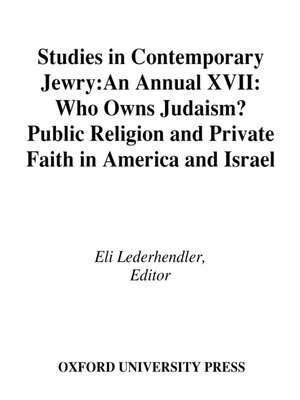 cover image of Studies in Contemporary Jewry